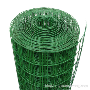 PVC welded mesh fence green